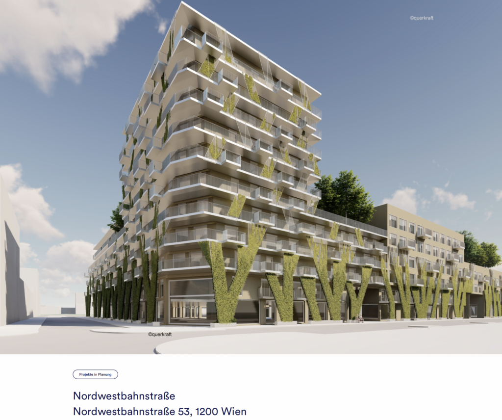 Der Entwurf für Wohnbauten in der Nordwestbahnstraße. Die Immobilienpleite könnte ihren Bau verhindern.